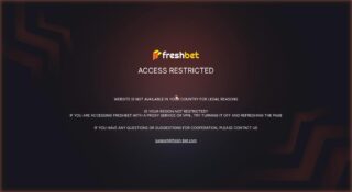Freshbet Review: Its Own Terms Bar UK Players site screenshot
